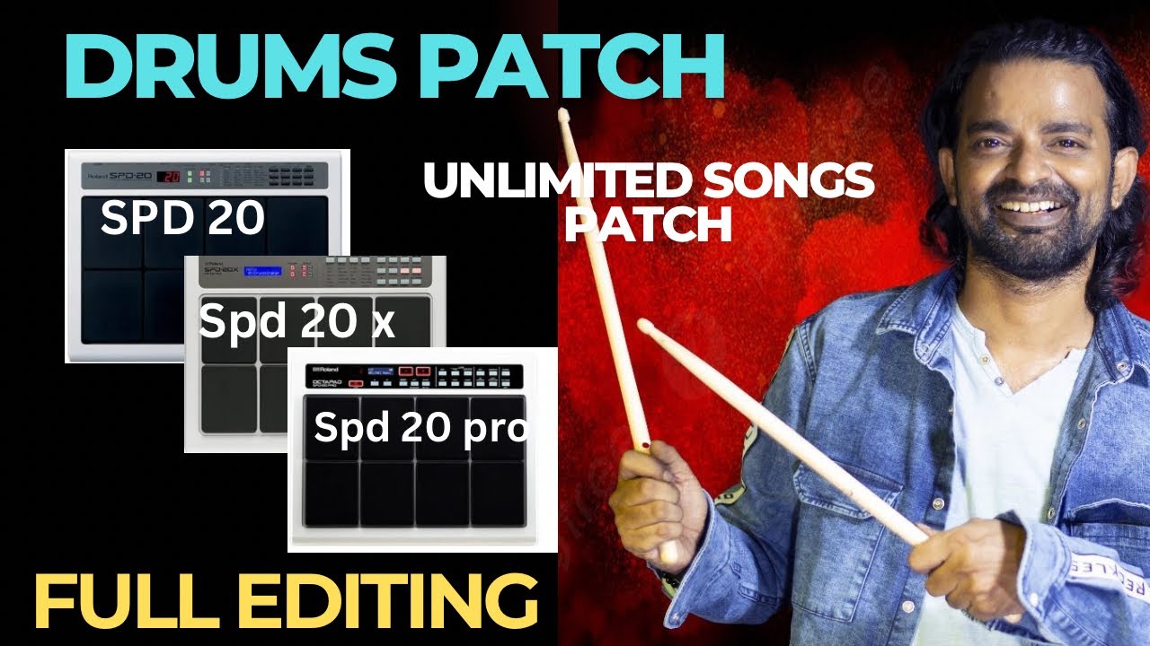 Drums Patch With Full Editing | Spd 20 | Spd 20 pro | Spd 20 x