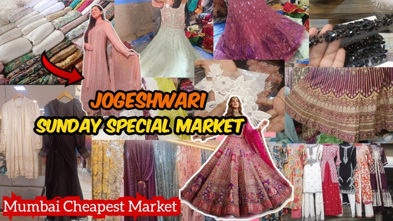 Jogeshwari Special Sunday Market | Sabse Sasta Market | Designer Fabrics at ₹50  | जोगेश्वरी बाजार