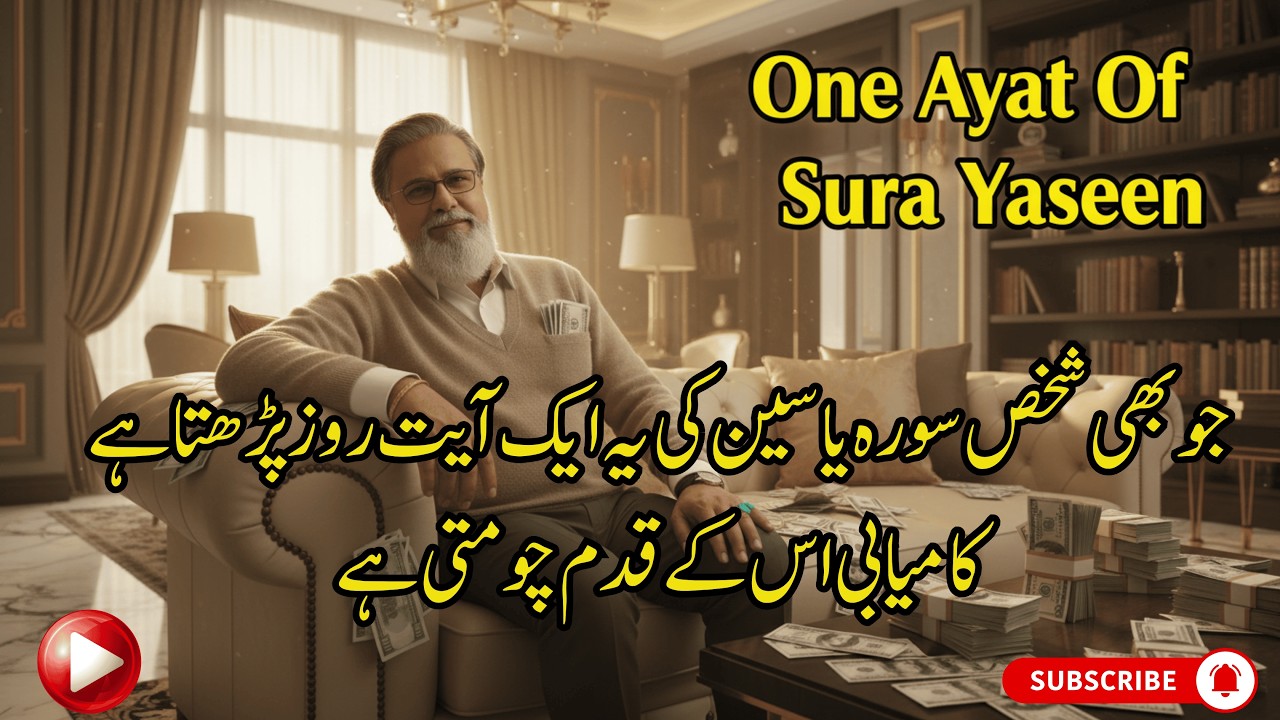 Jo Bhi Shakhs Sura Yaseen Ki Ye Ayat Roz Parhta Hai Kamyabi Us K Qadam Choomti Hai