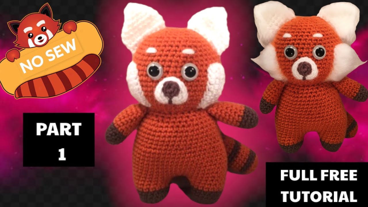 RED PANDA crochet part 1 turning