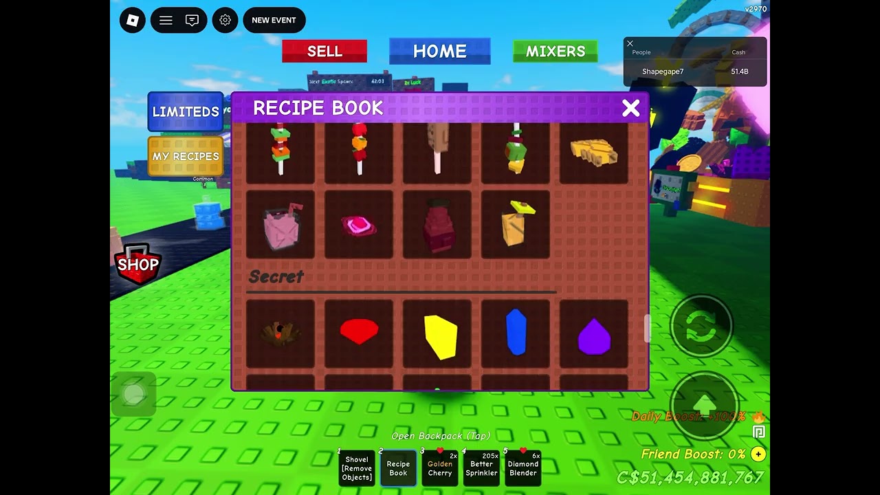 Roblox Another Grow Anything Index Showcase! #gardening #recipes #combining #fusing #showcase