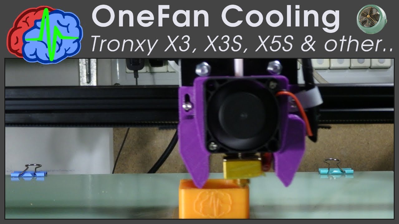 One Fan Cooling for Tronxy X3, X3S, X5S and other printers use MK10