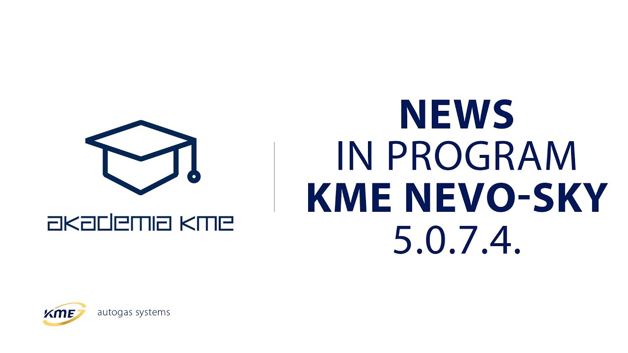 News in program KME NEVO-SKY 5.0.7.4