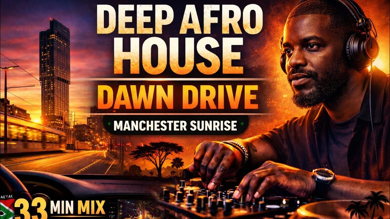 Deep Afro House Dawn Drive | Manchester Sunrise 🌅 | Black Coffee Inspired