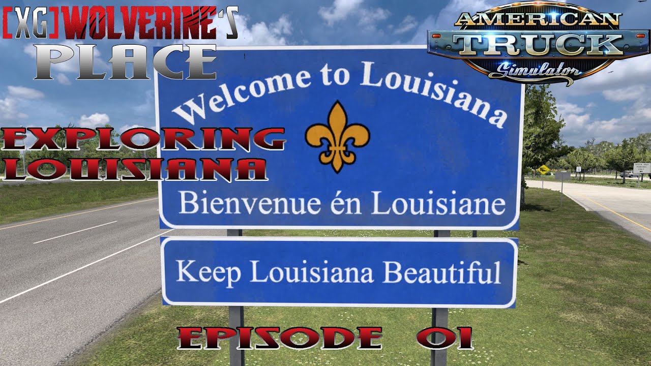 American Truck Simulator Exploring Louisiana Episode 01 Beaumont TX to Lake Charles #gaming #fun