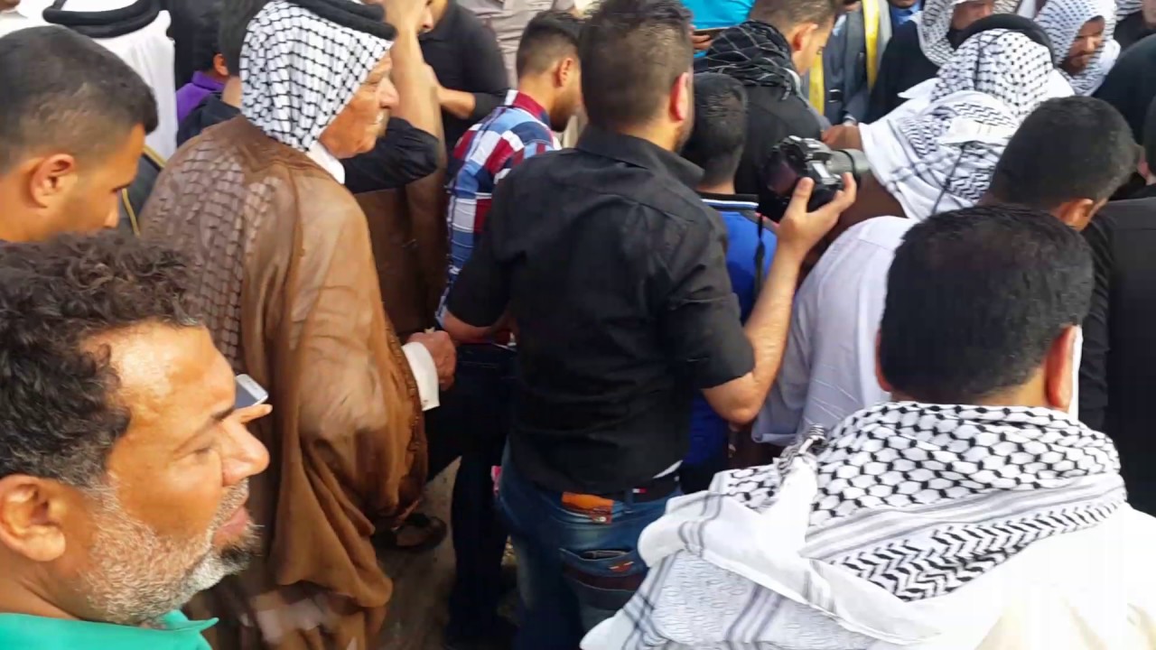 مراسيم دفن جنازه المرحوم الشيخ صباح محسن عرمش
