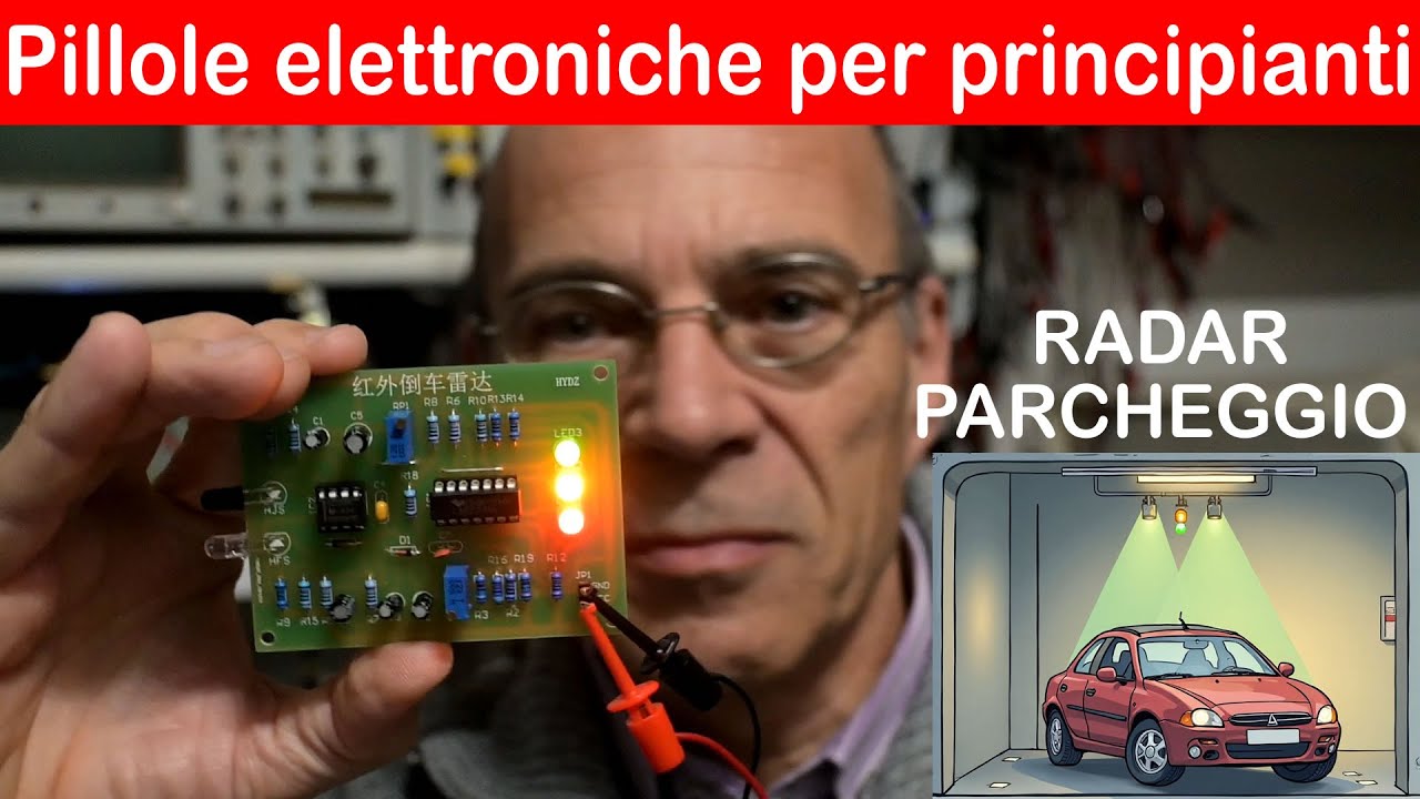 🔧 Kit radar da parcheggio da 2€ - lo montiamo, lo testiamo e lo analizziamo all’oscilloscopio
