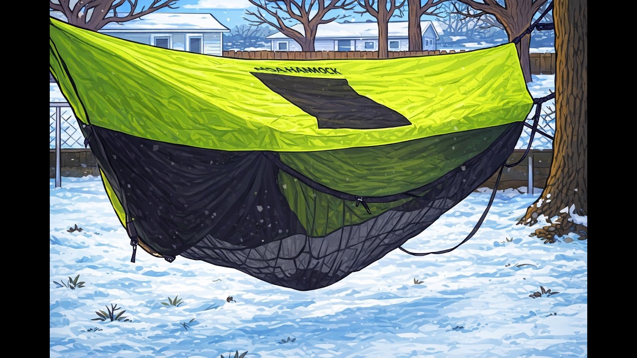 Helsdon Hammock: Adding velcro straps to stop wind blown flaps