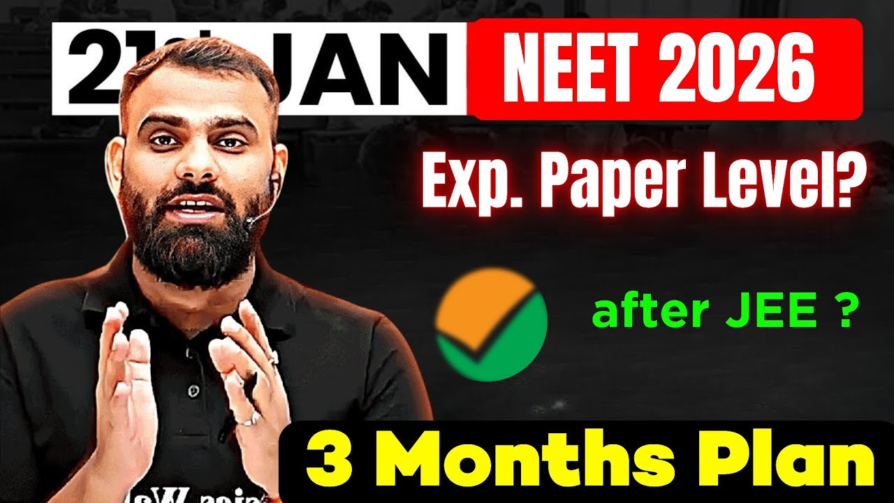 NEET- 26 Paper LEVEL ⚠️ JEE Mains Conclusion - 3 Months Game Changer 🎯 #neet2026 #neet 
