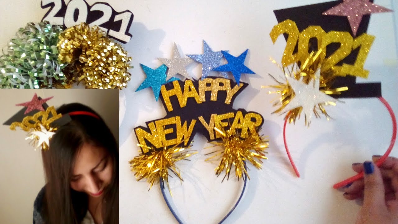 🎉🎆DIY Año Nuevo!!! Diademas para año nuevo /DIY HAPPY NEW YEAR/ ideas para año nuevo🎉🎆