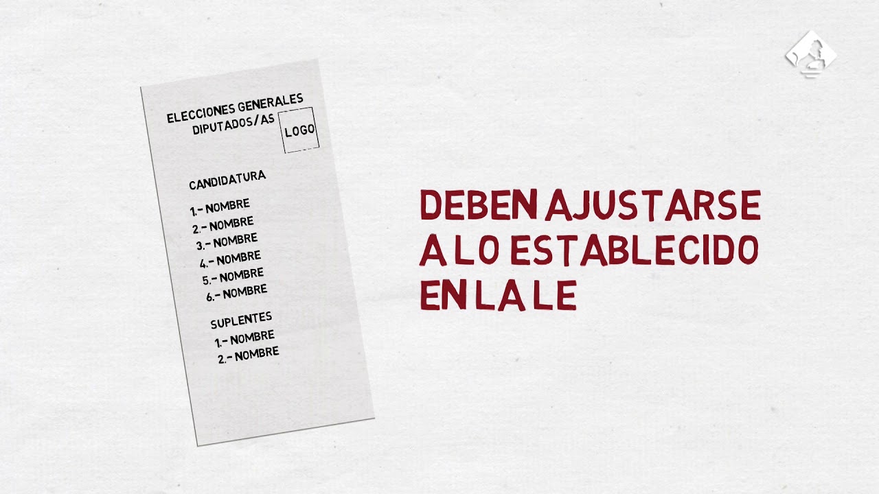 ¿Cómo es la papeleta para votar al Congreso?