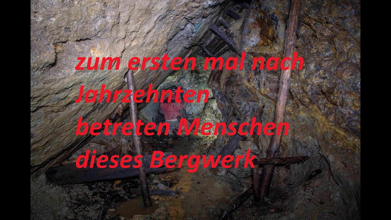 Nach einigen Jahrzehnten betreten Menschen dieses Bergwerk