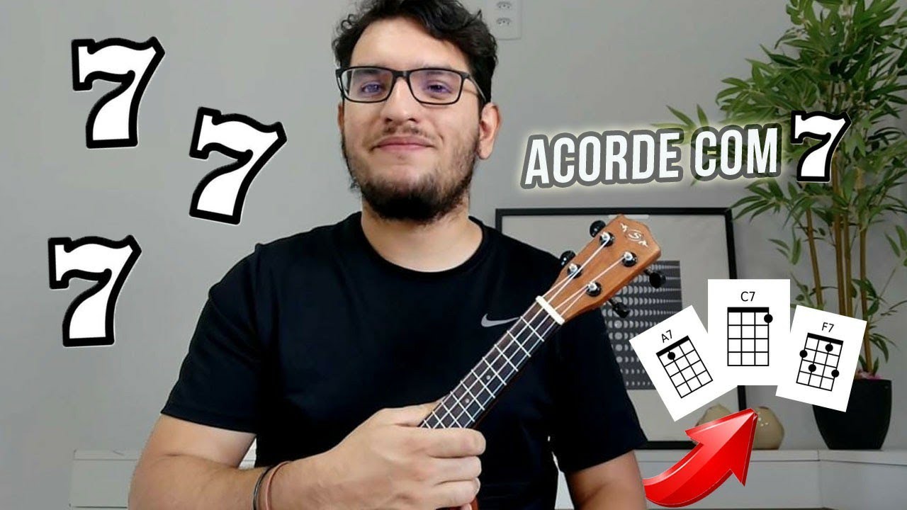 Acordes com 7 no ukulele | (Aula Prática)