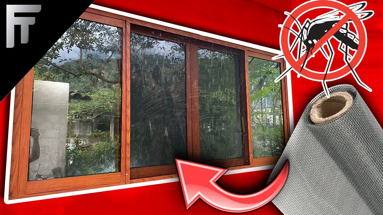 Cómo hacer un mosquitero fijo para ventanas 🔴marco económico y elegante .mosquitero de aluminio