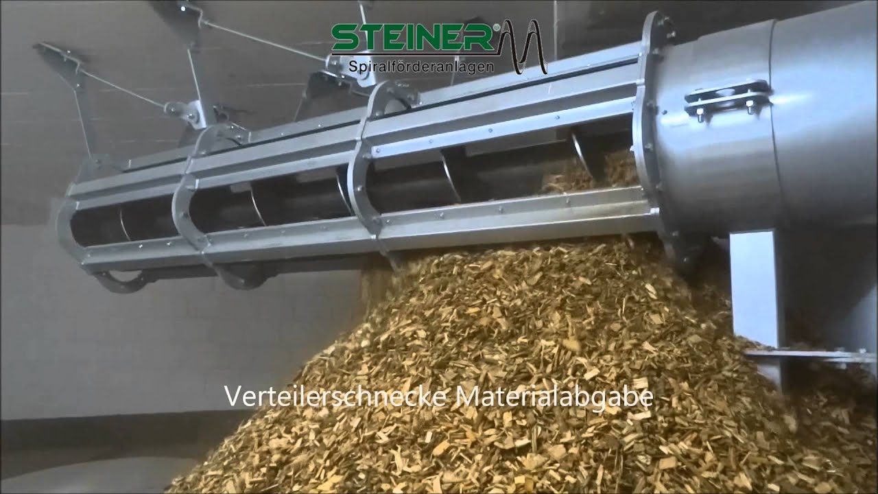 Steiner Spiralen Förderanlage SG 450 Beförderung Holzhackgut