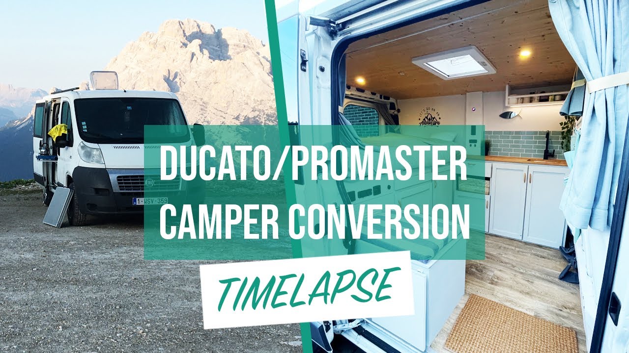 OUR CAMPER VAN CONVERSION (Timelapse) | DIY Ducato/Promaster Conversion
