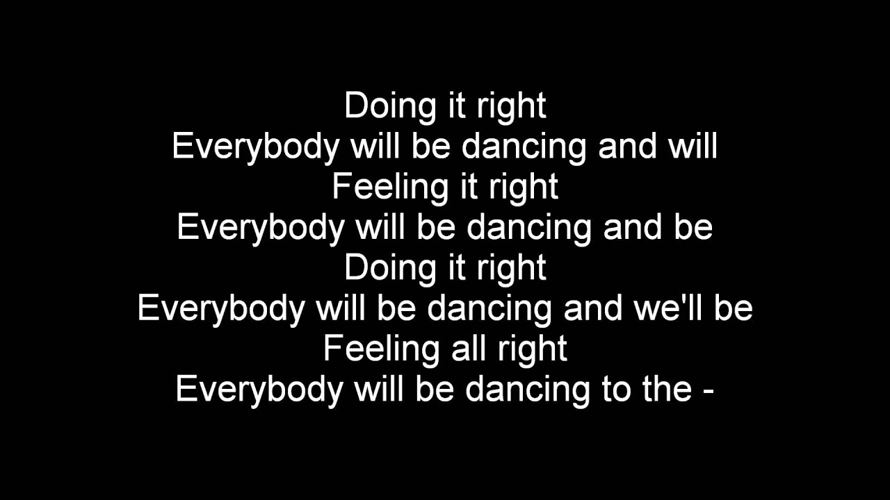 Daft Punk ft Panda Bear - Doin' It Right (Lyrics)