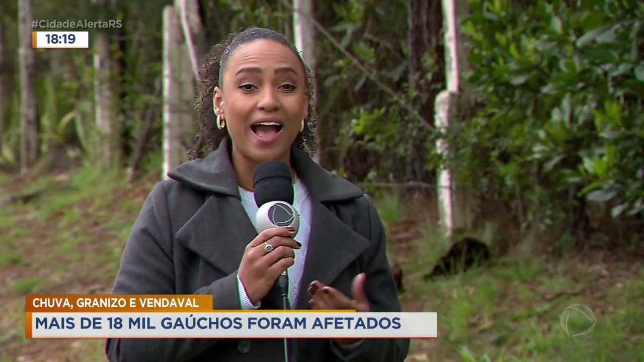 Chuva, granizo e vendaval: Mais de 18 mil gaúchos foram afetados