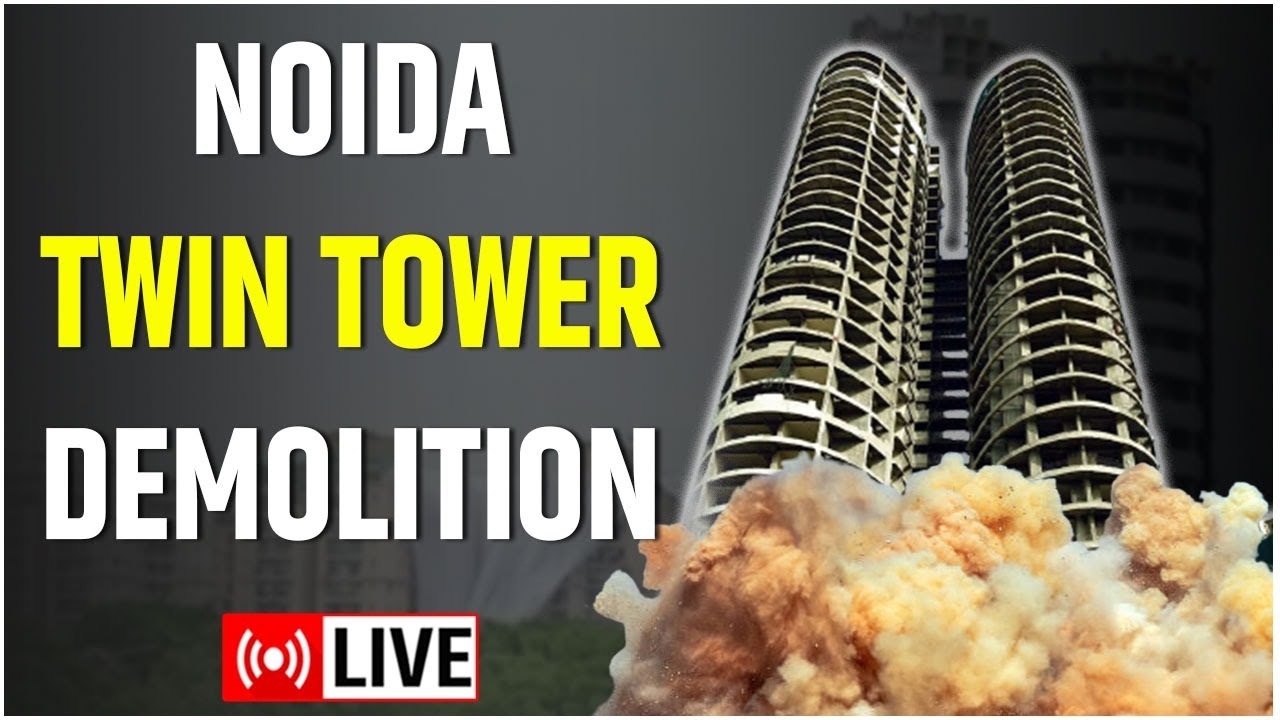 LIVE: Supertech Twin Towers Demolition Ground Report | CNBC-TV18