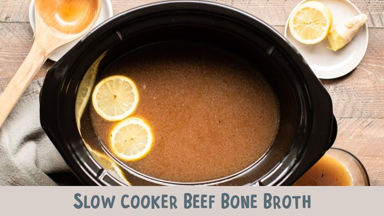 🍲 Slow Cooker Beef Bone Broth &ndash; Rich & Nourishing 🍲