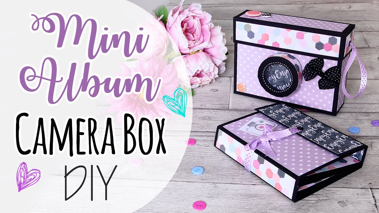 Album e scatola Macchina fotografica - Mini Album in Camera Box DIY