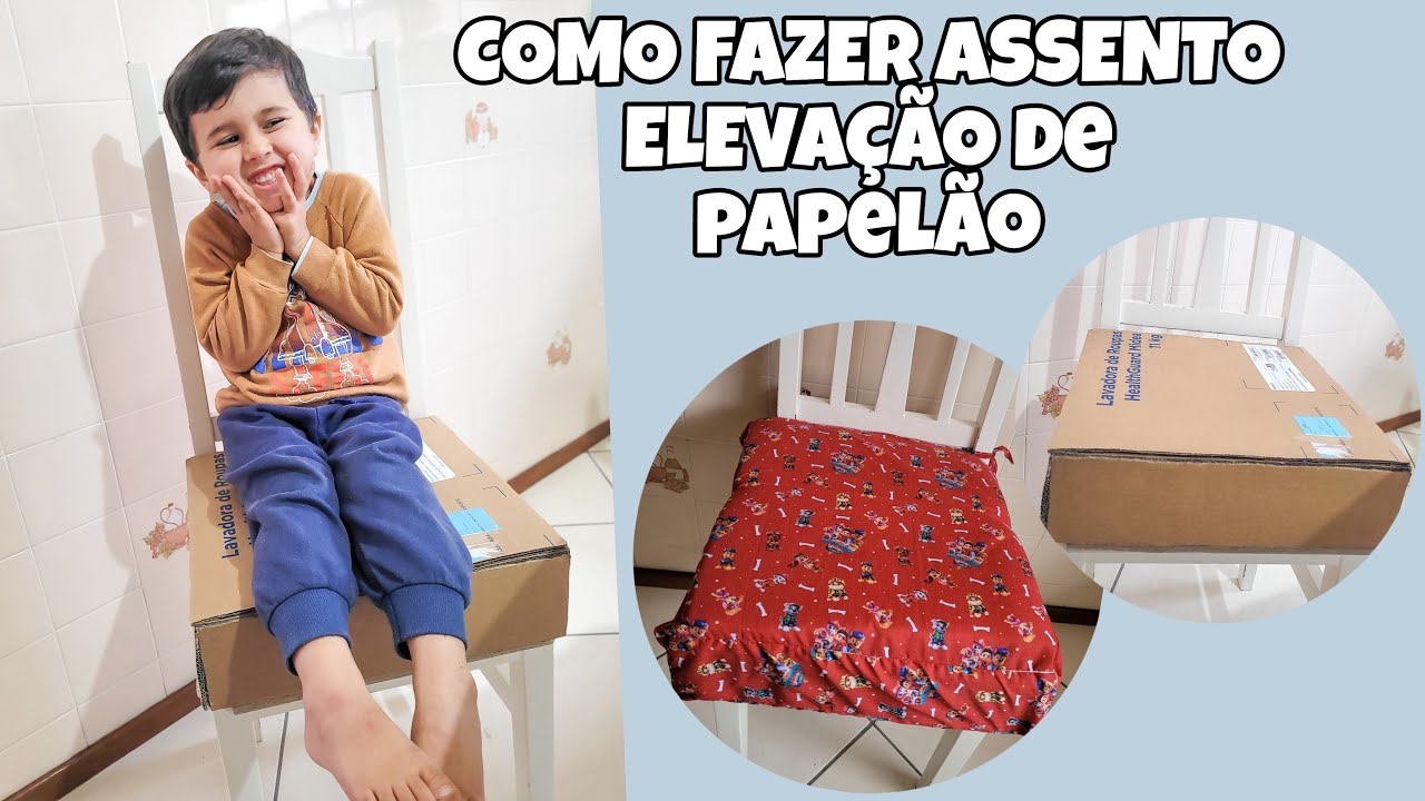 COMO FAZER ASSENTO DE ELEVA&Ccedil;&Atilde;O FEITO PAPEL&Atilde;O PARA CADEIRA