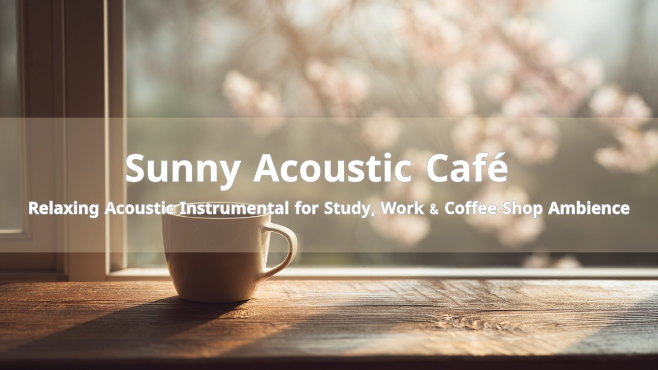 Sunny Acoustic Café ☕ Relaxing Acoustic Instrumental for Study, Work & Coffee Shop Ambience