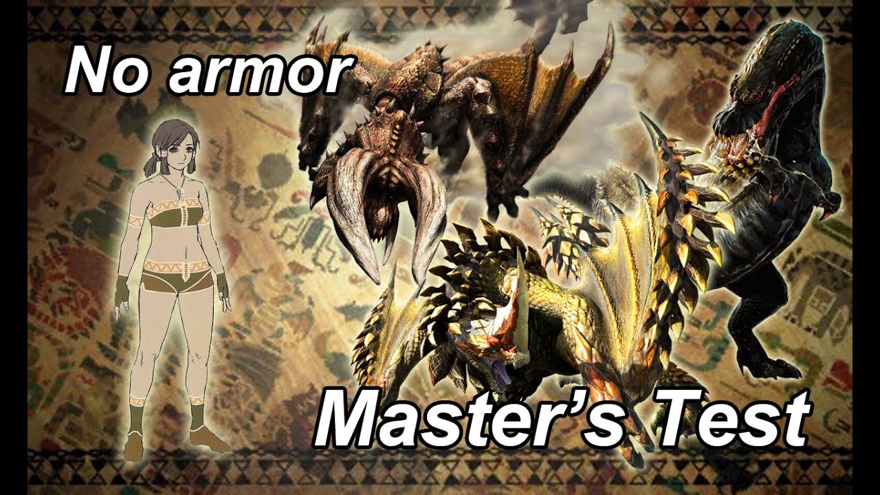 MH4U The Master's Test (naked run) - 7'40''80