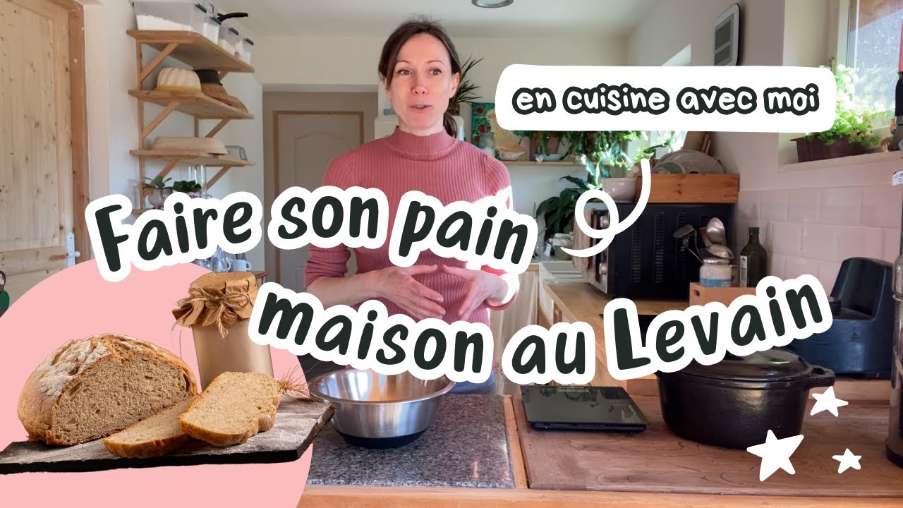 FAIRE SON PAIN MAISON AU LEVAIN | Ma recette de A à Z à la farine de blé ancien (= gluten + digeste)