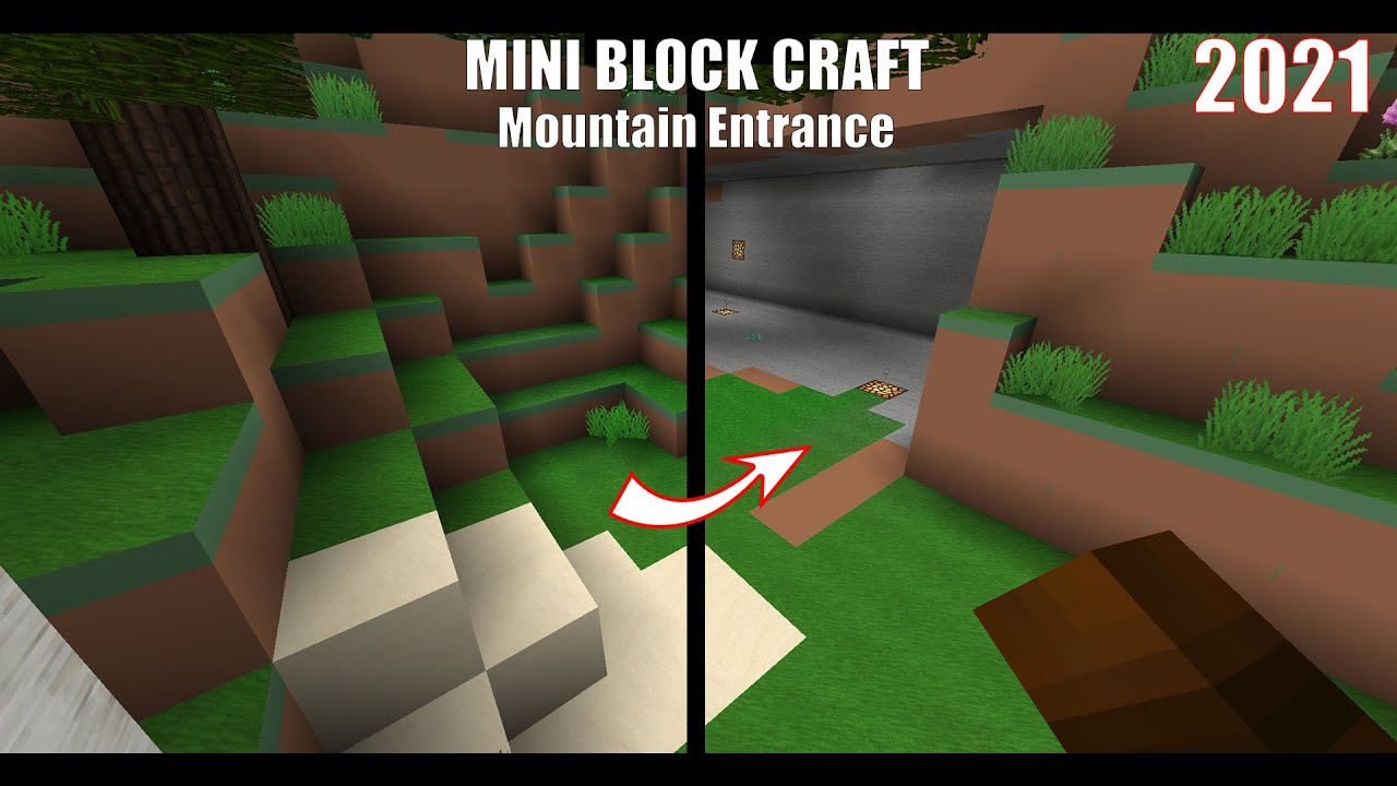 Mini Block Craft - Mountain Entrance (No Logic Gates)