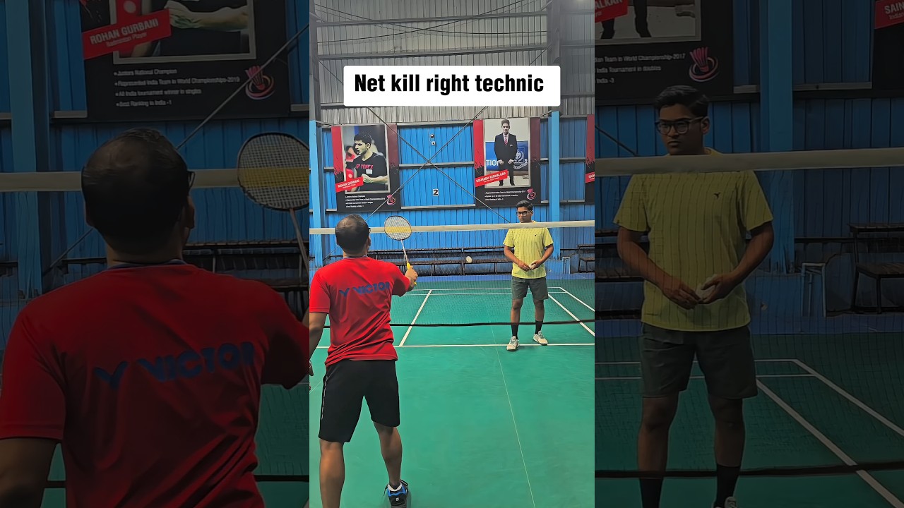 Net kill right technic ✅️🏸