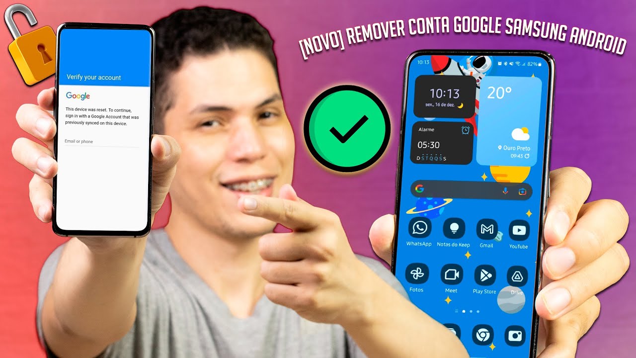 Como remover conta google do celular samsung sem senha ou PC🔓📱 | Método grátis e atualizado