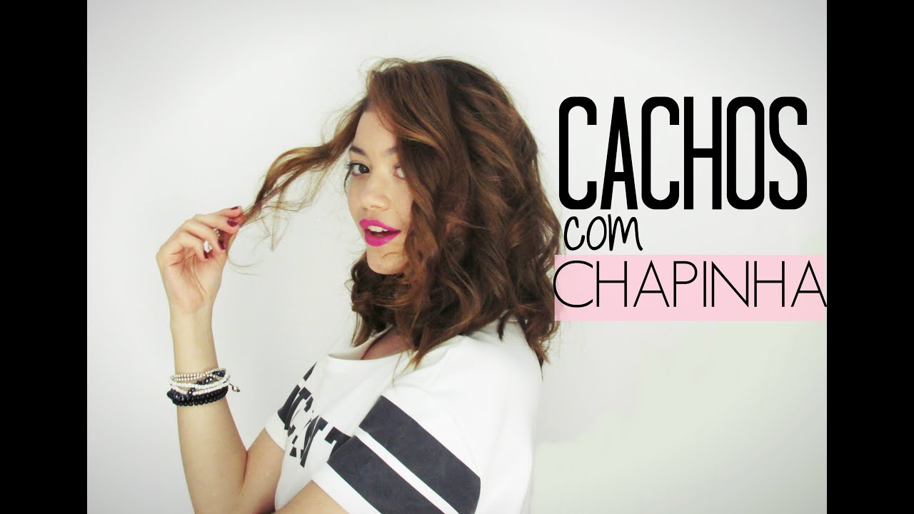 Cachos com chapinha (SUPER FÁCIL)