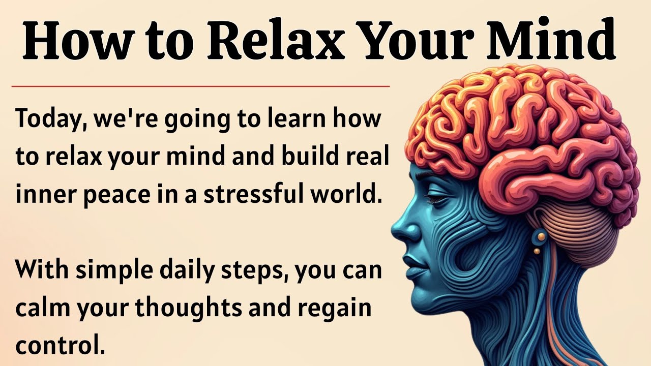 How to Relax Your Mind || Learn English With Motivation || Improve Your English Fluency ✅