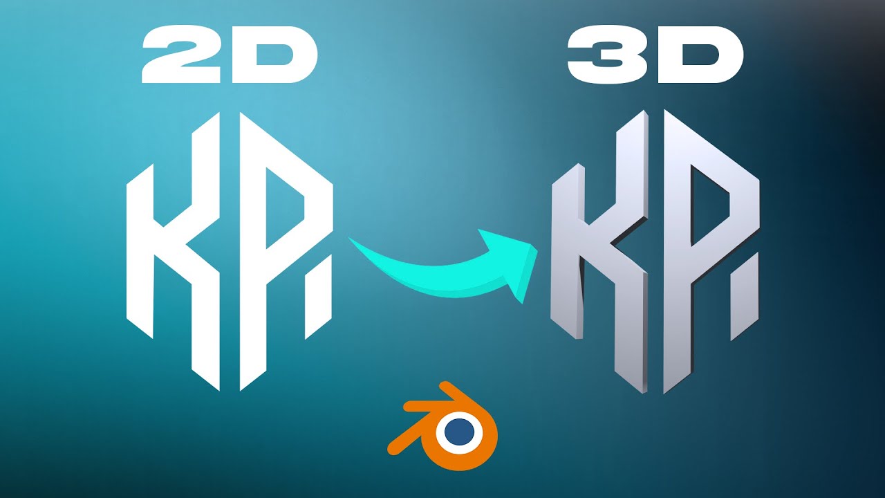 Blender Tutorial: How To Make A 2D Logo into a 3D Logo