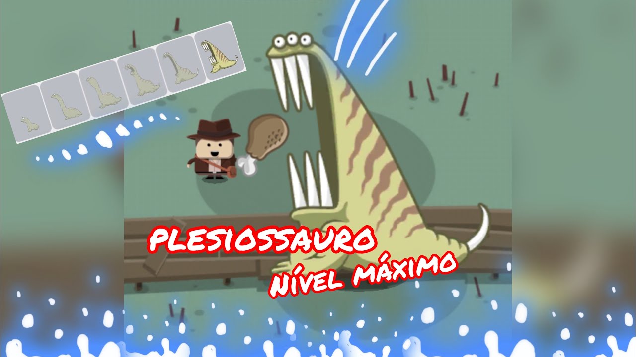Plesiossauro gigante do mar no Crazy Dino Park