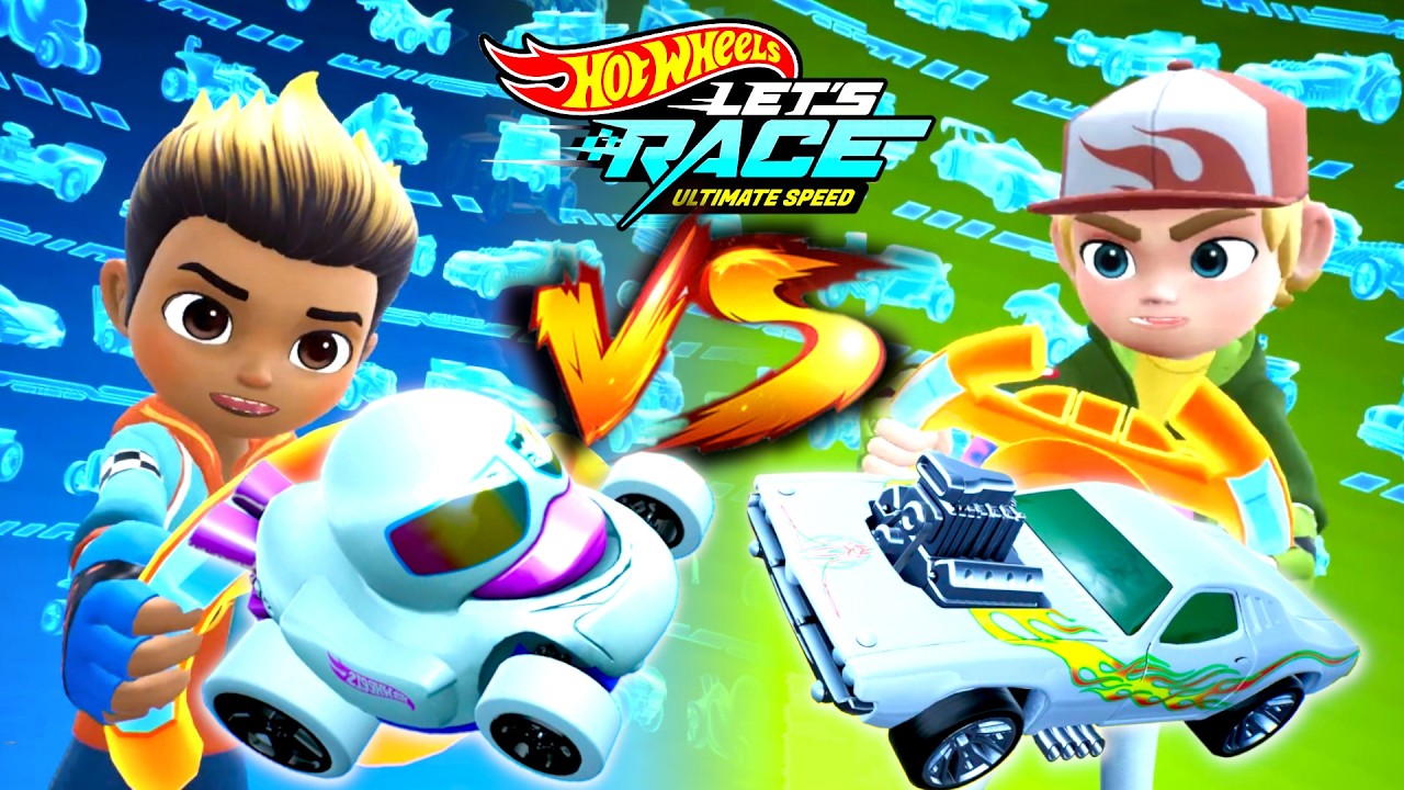 Hot Wheels Let´s Race Ultimate Speed – Coop with Duck N Roll VS Mac with Rodger Dodger