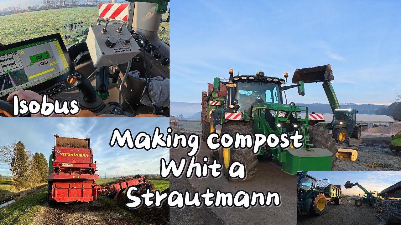 Making compost Whit a Strautmann |John Deere @StrautmannVideo