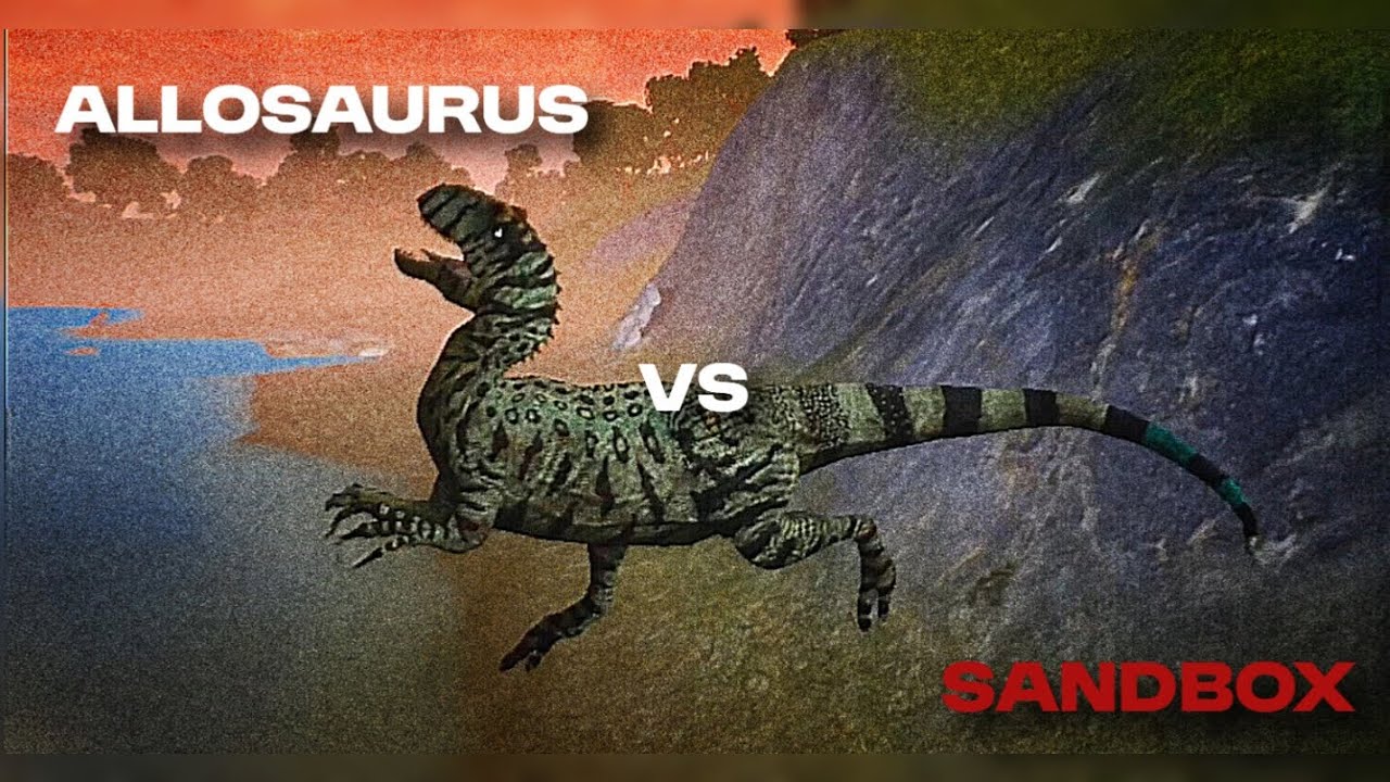 Allosaurus vs SANDBOX server☠️🥶 (the cursed isle gameplay)