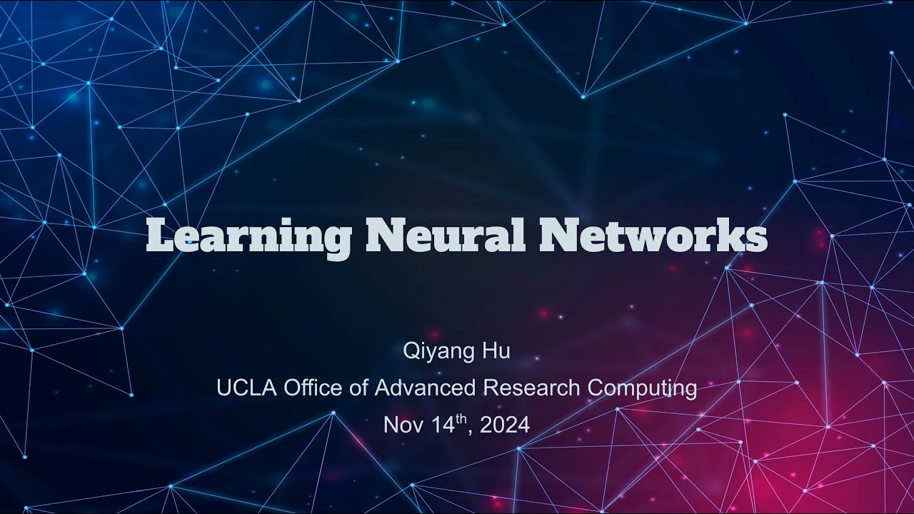 Learning Neural Networks