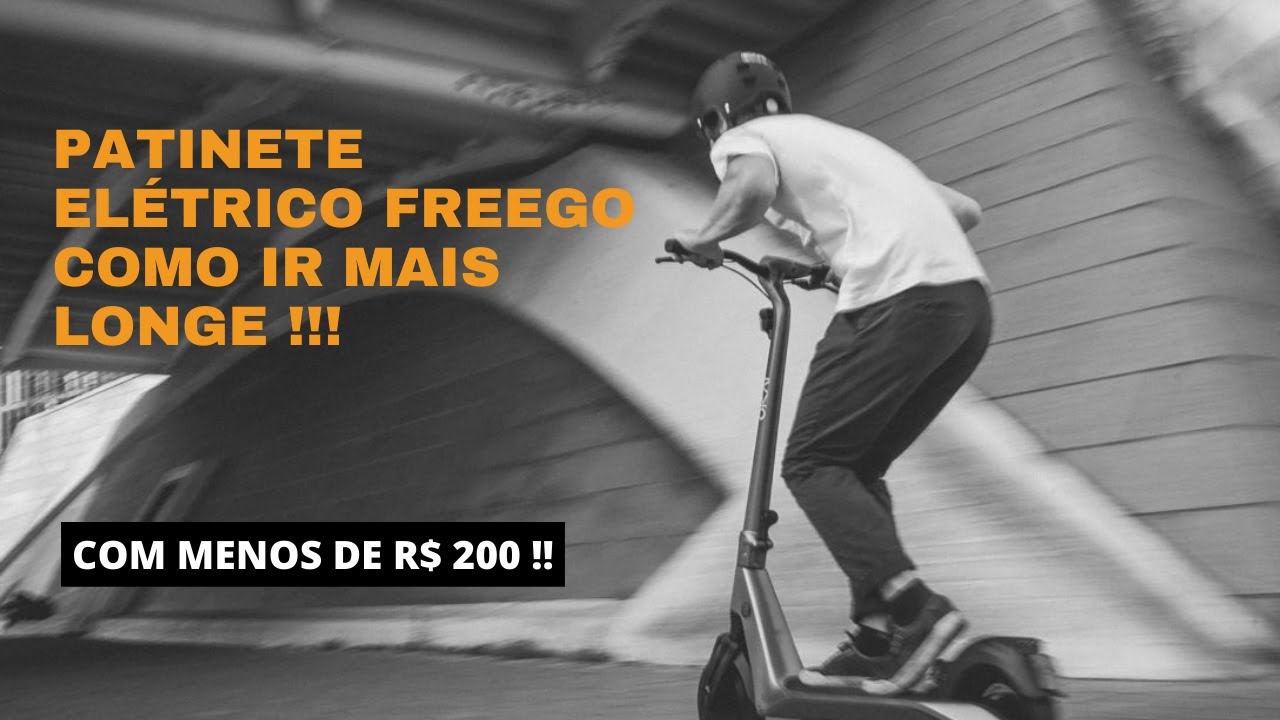 PATINETE ELÉTRICO - COMO TER O DOBRO DE BATERIA Com menos de R$ 200!! #patineteeletrico #diy #freego