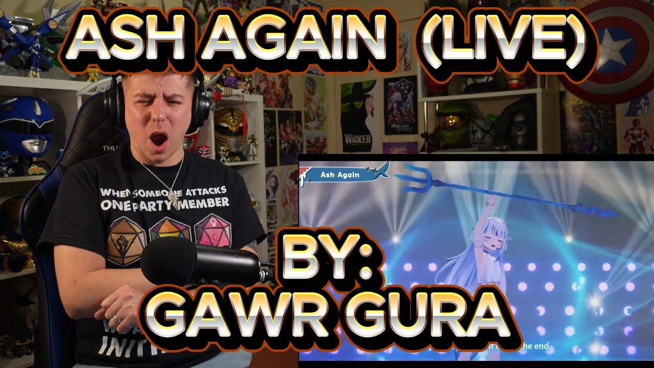 ОНА ЗВУЧИТ УДИВИТЕЛЬНО!!!!!! Слепая реакция на Gawr Gura - Ash Again (Graduation 3D Mini Live)