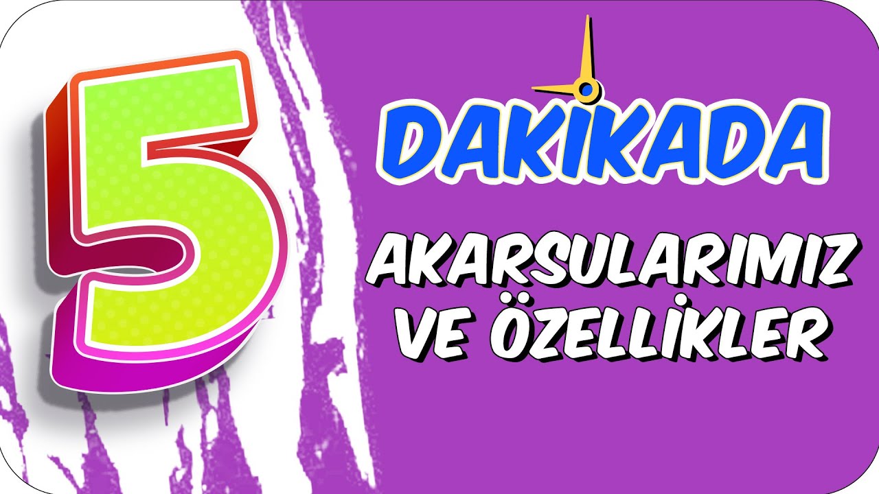 5dk'da AKARSULARIMIZ VE ÖZELLİKLERİ