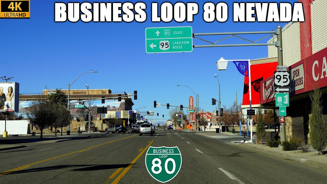 Business Loop 80 в Неваде: Элко, Карлин, Бэтл-Маунтин, Уиннемакка и Лавлок