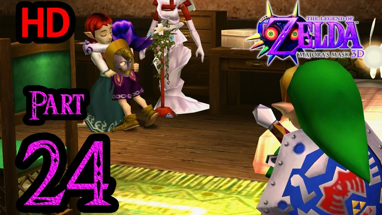Zelda Majora's Mask 3D 100% Walkthrough 1080p HD Part 24 - Kafei Side Quest - Couple's Mask - Sakon