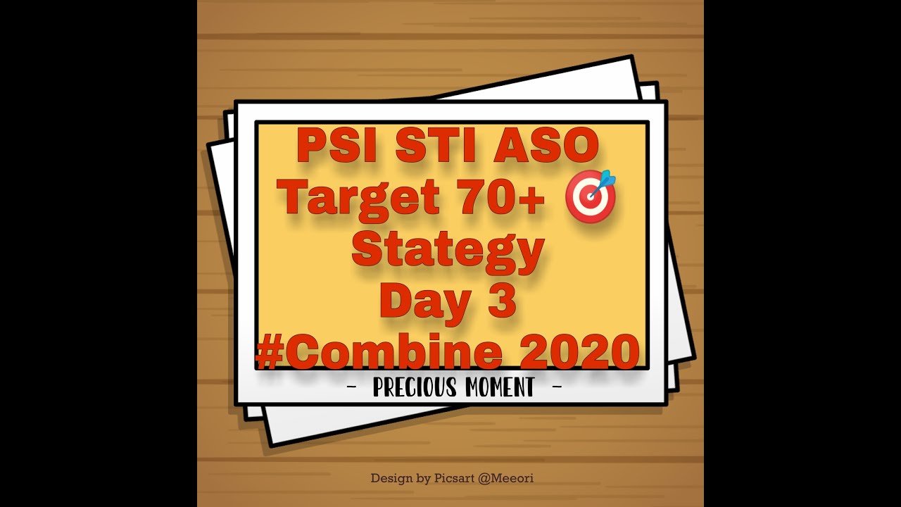 PSI STI ASO Target 70+ 🎯 Day 3 ,Combine 2020 Strategy,MpscPsI STI ASO strategy daily study plan Day3