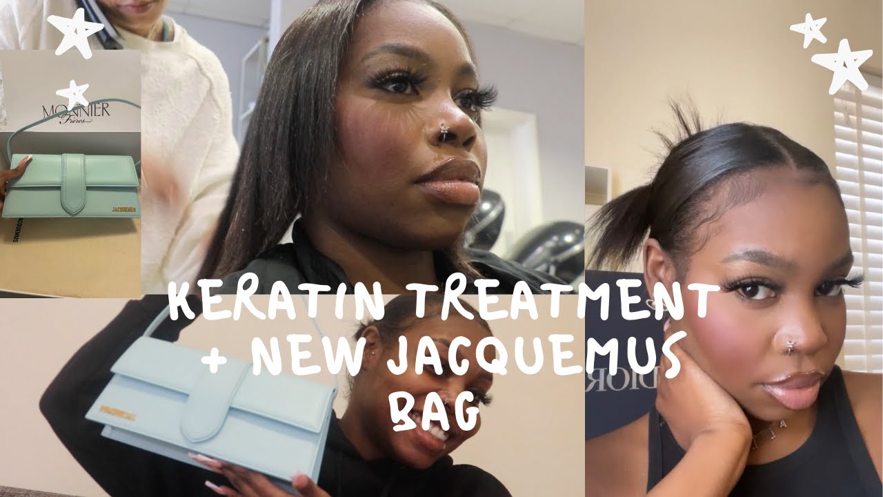 I GOT A KERATIN TREATMENT (TYPE 4 HAIR) + NEW JACQUEMUS BAG UNBOXING + NEW PIERCING + NEW FRAGRANCE