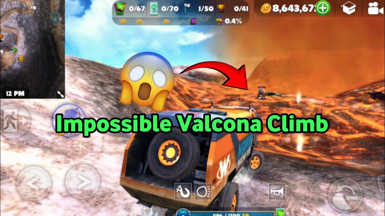Off The Road Gameplay - Can You Beat These Mountain Climbs on the Volcano Map? Watch How I Did💀🔥