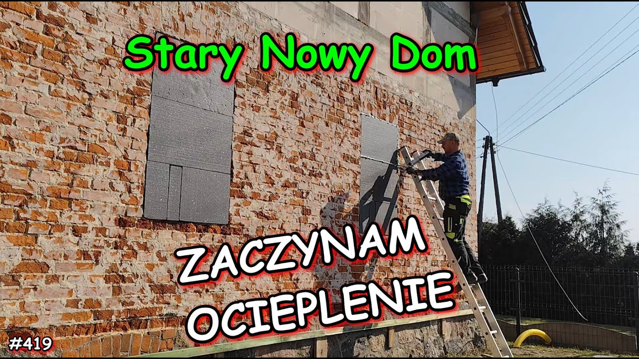 GRUNTOWANIE ŚCIAN POD STYROPIAN, OCIEPLENIE DOMU,  REMONT STAREGO DOMU, VLOG, BUDOWA #419