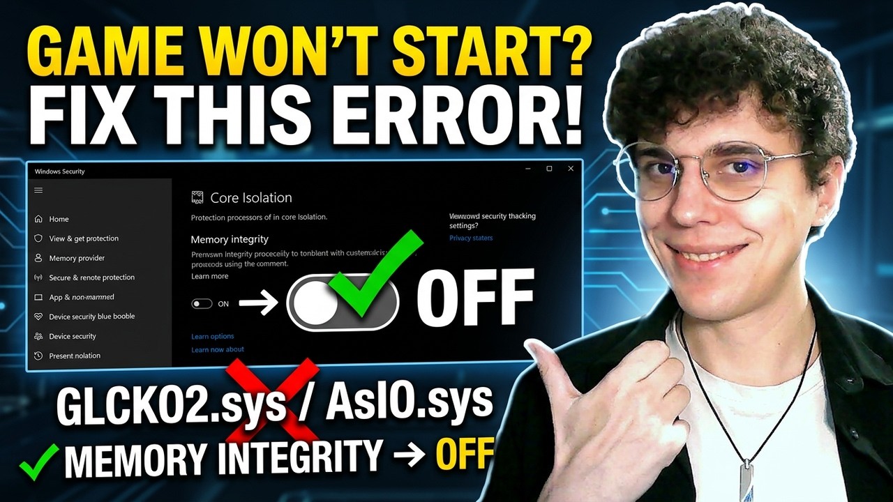 Как исправить ошибку выгрузки GLCKO2.sys/AsIO.sys перед запуском игры